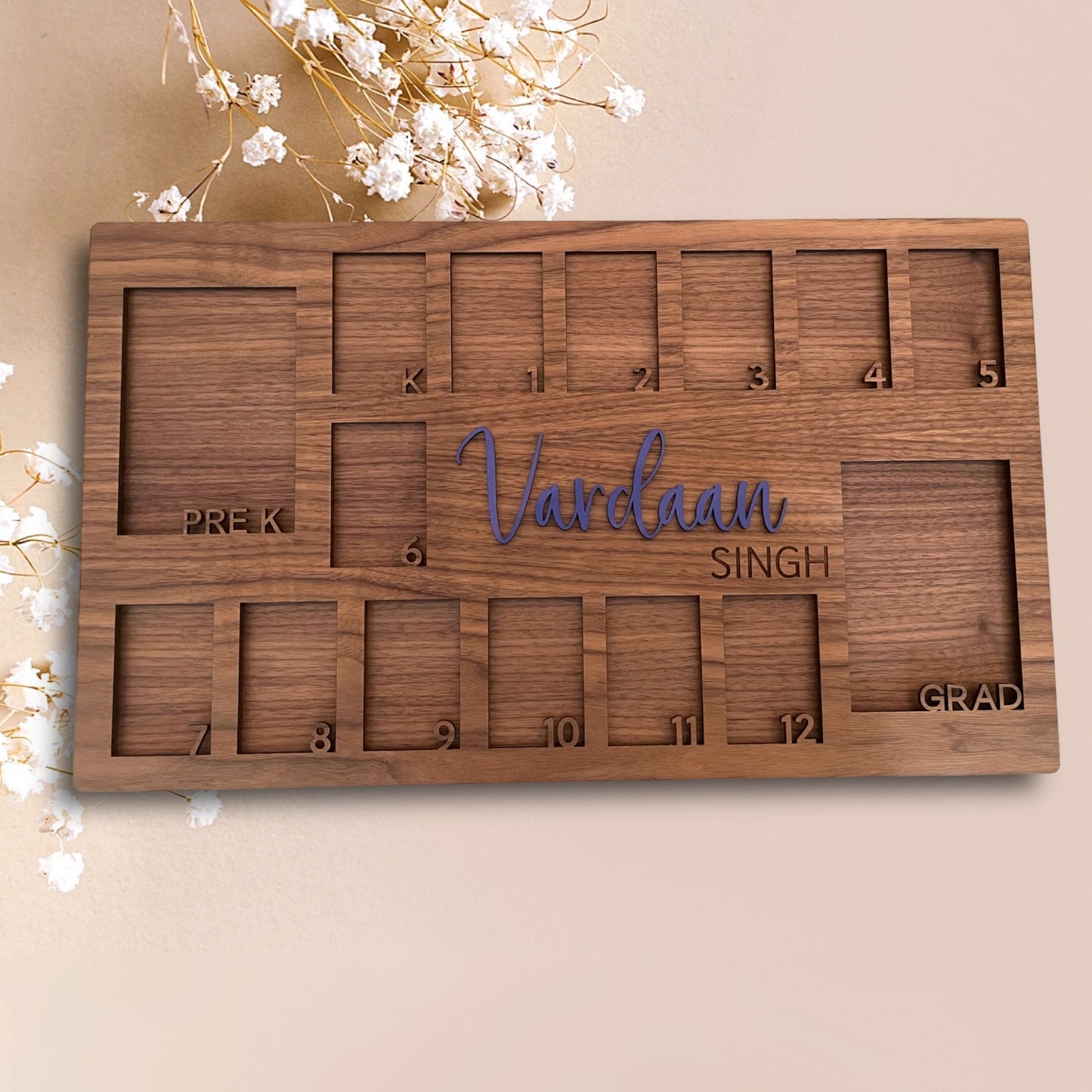 School year picture frame
