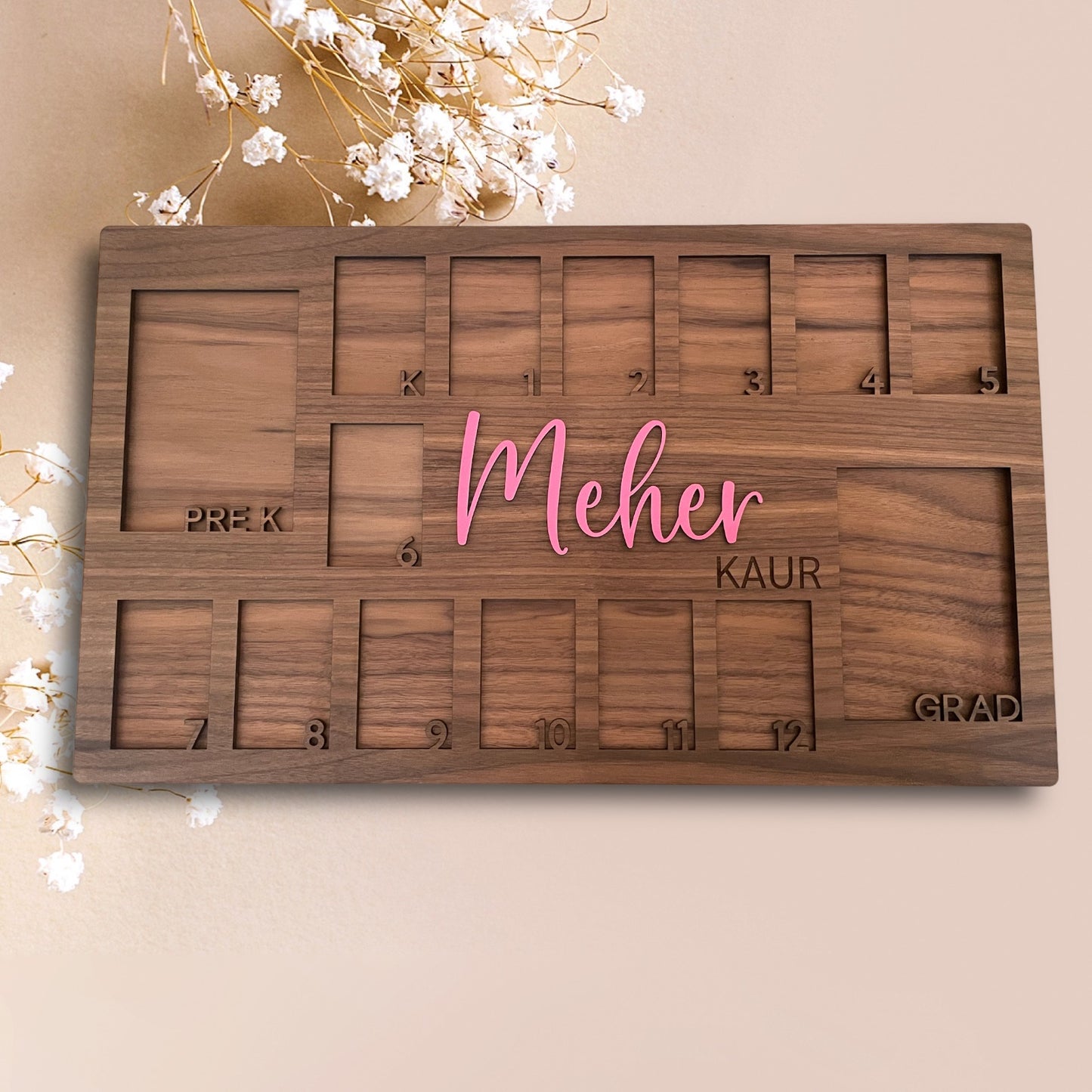 School year picture frame