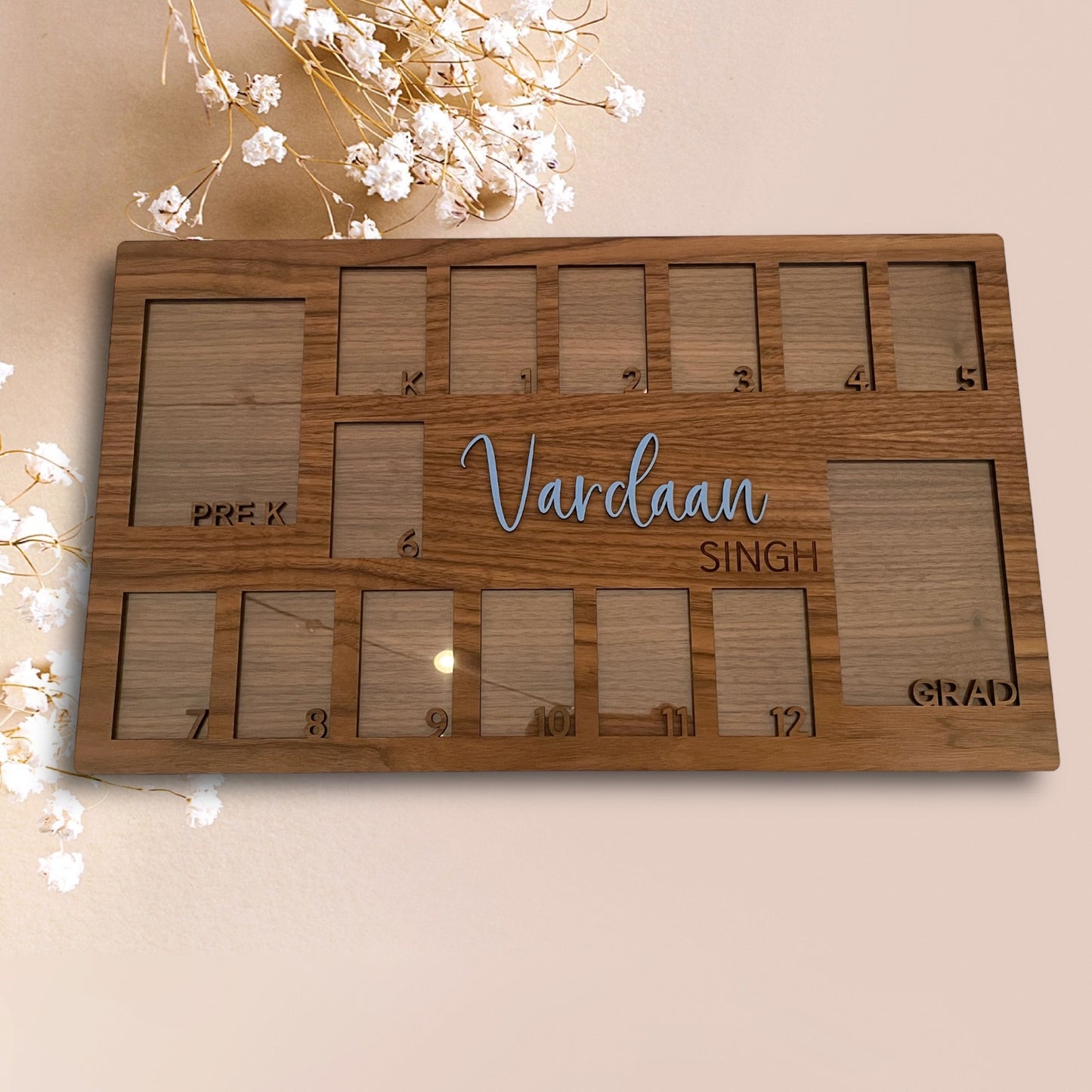 School year picture frame