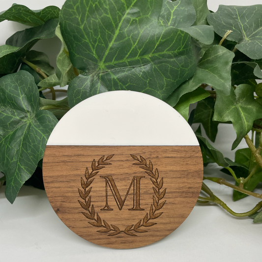 Monogram coaster- SET OF 4