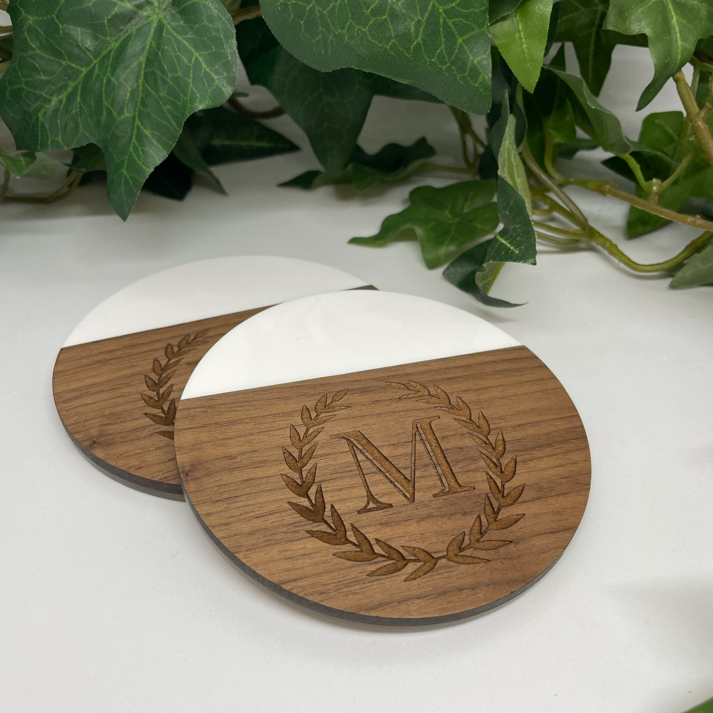 Monogram coaster- SET OF 4
