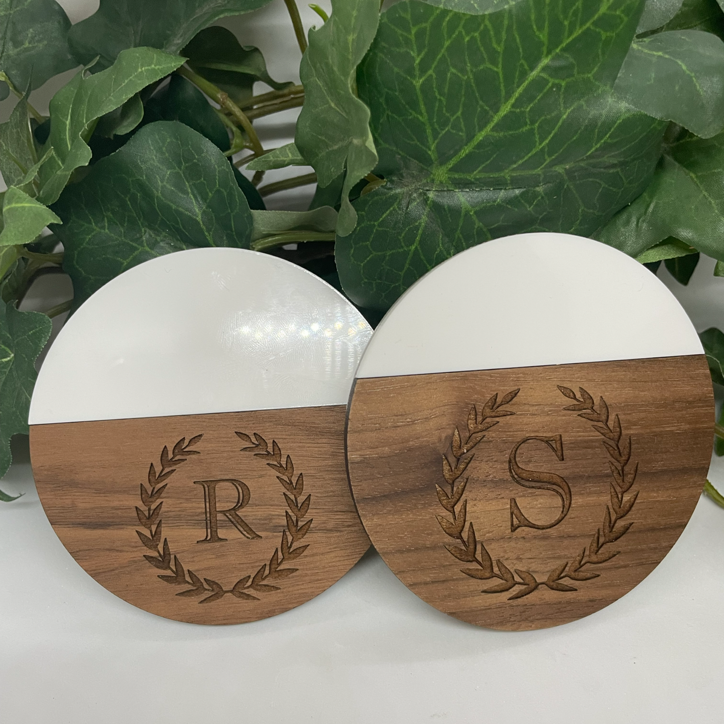 Monogram coaster- SET OF 4