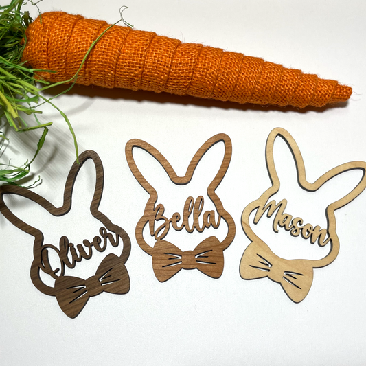 Easter tags bowtie- one layer