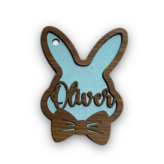 Easter tags bowtie- two layer