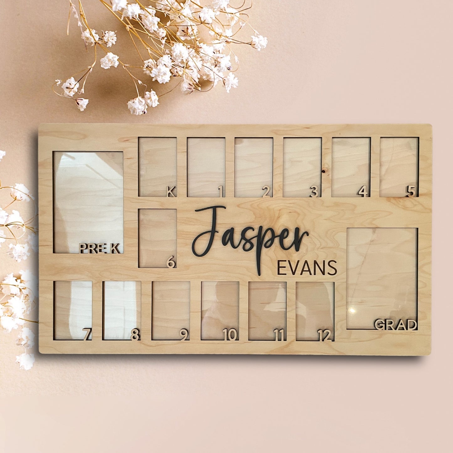 School year picture frame