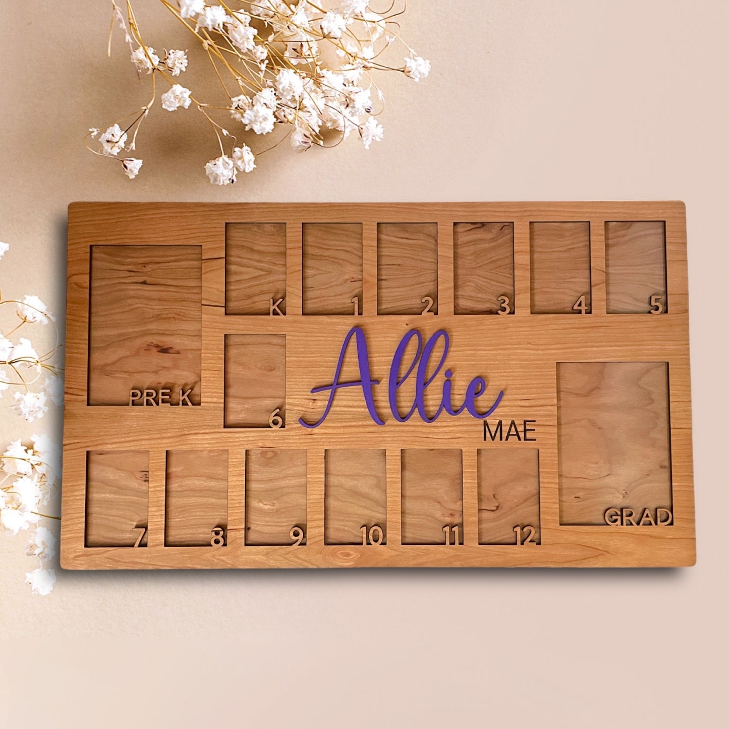 School year picture frame
