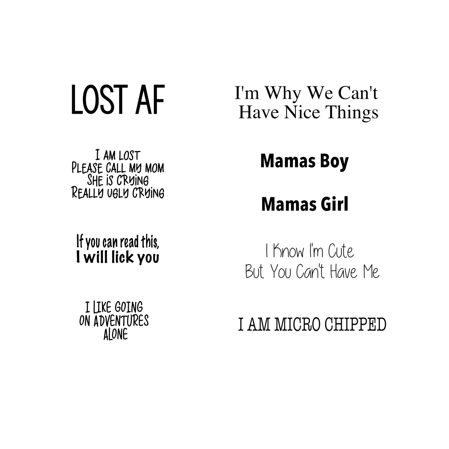 Dog Tag- Two sided