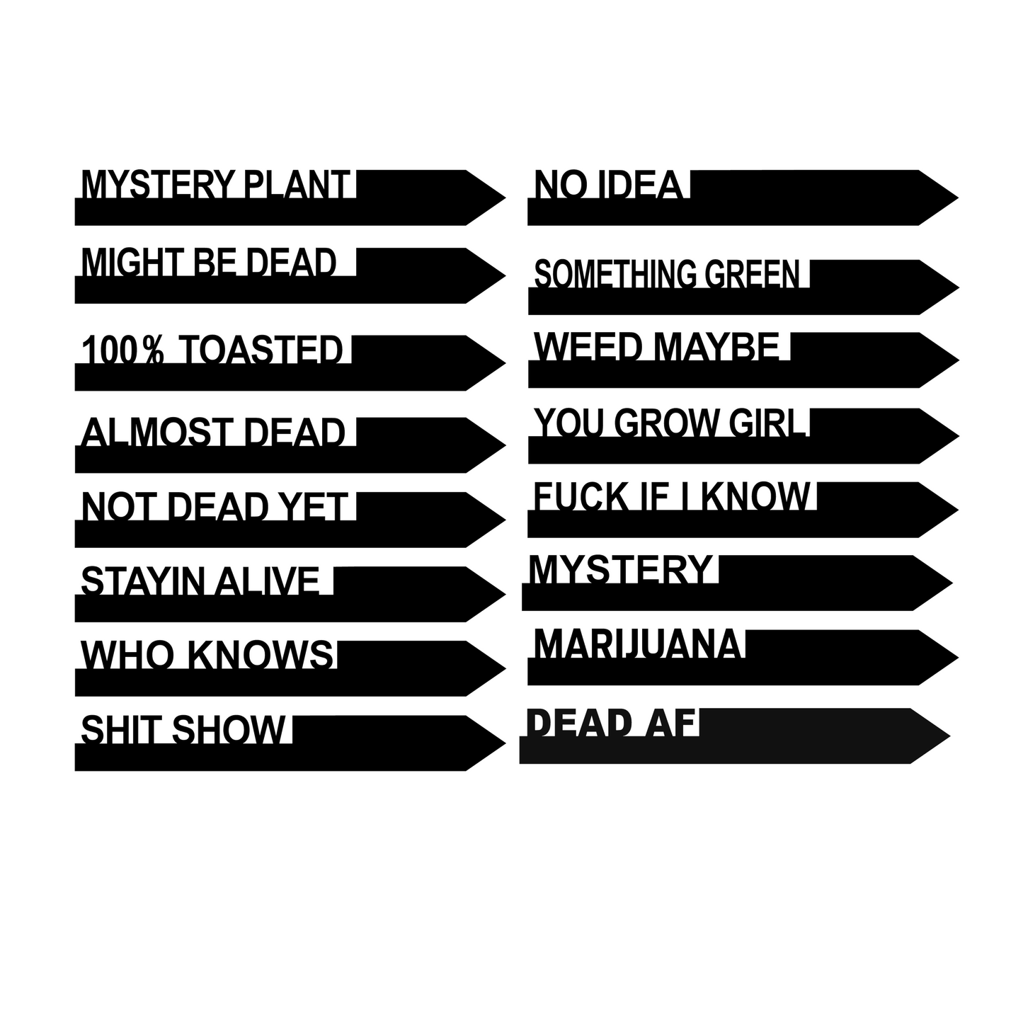 Garden Stakes- Funny
