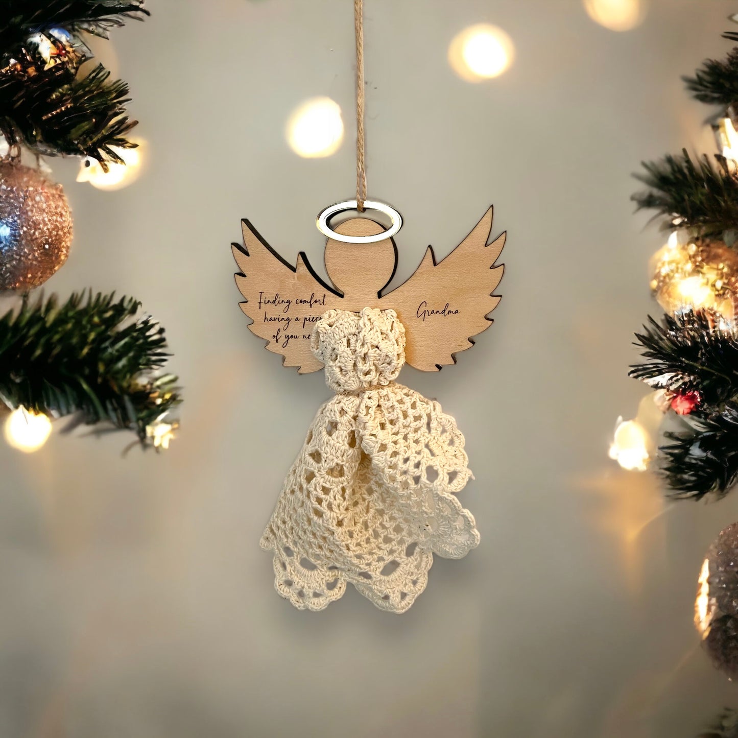 Angel memorial ornament